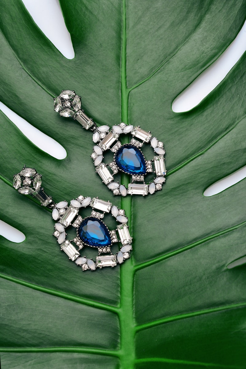 Peacock Kundan Jhumkas